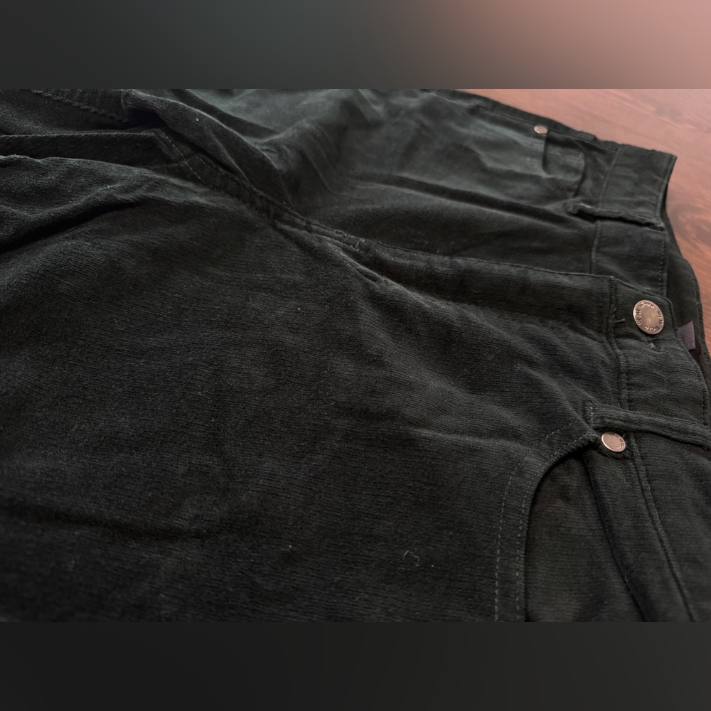 Well Worn Dark Green Corduroy Trousers